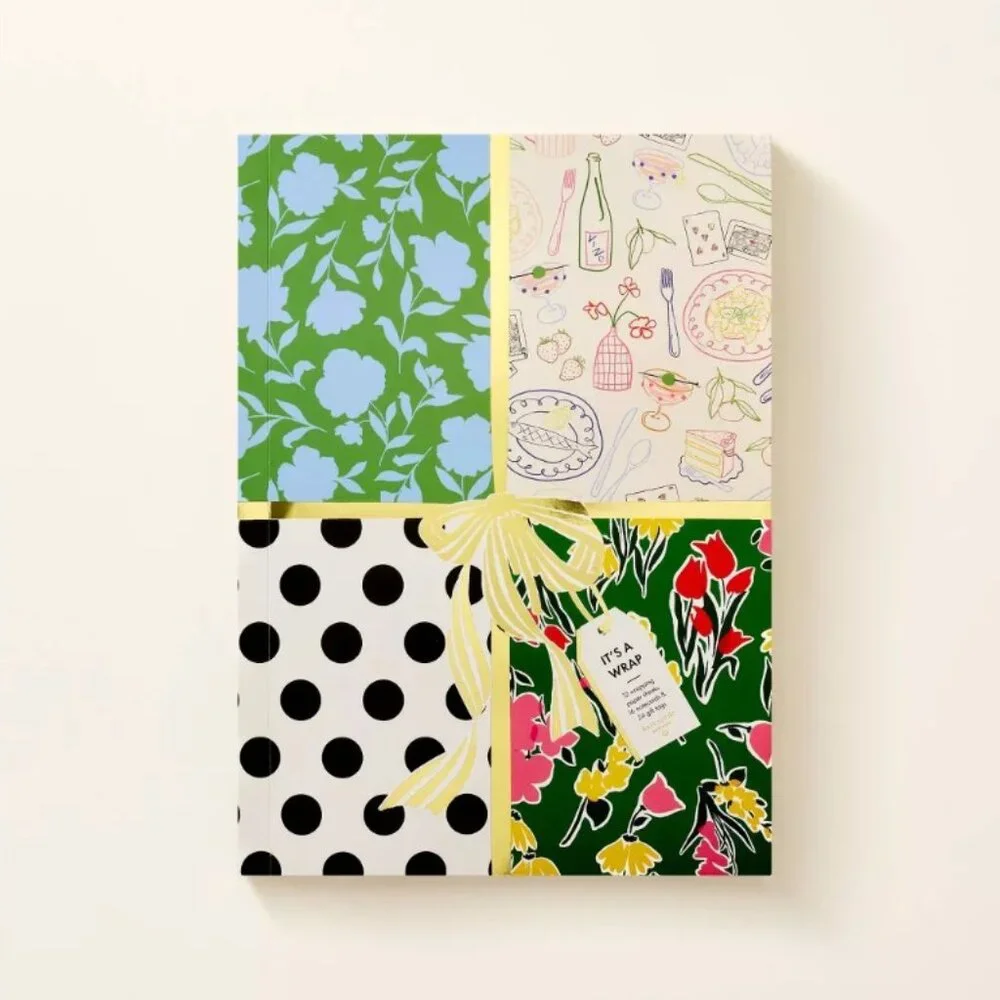 NWT 12 Sheet Gift Wrap Book with Tags - kate spade new york x Target